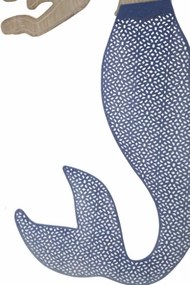 Rivestimento decorativo in ferro da parete design Sirena 30,5X2X60 cm multicolor