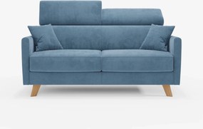 Francy divano letto con poggiatesta regolabili - 100% sfoderabile in elegante tessuto smacchiabile T30