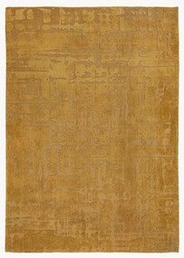 Tappeto jacquard con motivo in rilievo Baobab