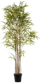 Pianta artificiale senza vaso bamboo in pvc colore giallo / dorato H 210