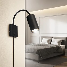Brilagi - Lampada flessibile da muro SELE 1xGU10/30W/230V nero