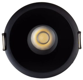 Faro LED da Incasso 15W Nero Ø75mm IP65 CCT, UGR19, Philips CertaDrive Colore Bianco Variabile CCT