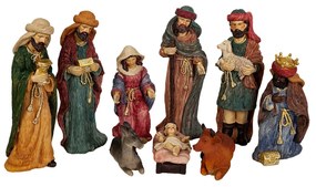 Set di Cifre Romimex Multicolore Resina 9 x 20 x 9 cm Natività/Presepe Re Magi 9 Pezzi