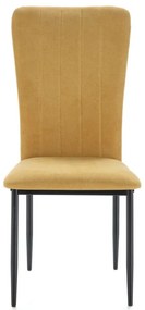 Set di sedie da pranzo color senape 4 pz pezzi Holly - Marckeric