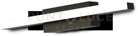 Linear-40 applique da parete o soffitto nero opaco a led 10w dimmer...