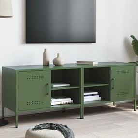 Mobili Tv 2pz Verde Oliva 68x39x50,5 Cm İn Acciaio /