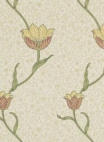 Morris & Co Carta da parati Garden Tulip - Russet/ Lichen
