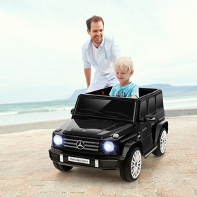 Costway Auto elettrica per bambini Mercedes-Benz G500 con licenza alimentata a batteria da 12V, Veicolo elettrico 4WD 2 Colori