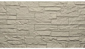 Pannello decorativo effetto pietra mattoni 3D set 12 pz 8,6 mt2 rivestimento murale in PU 120 x 60 x 2,5 Greige Tortora