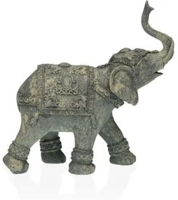 Statua Decorativa Versa Elefante Grigio 19 x 18 x 7 cm Resina