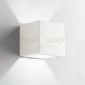 Applique a parete rubik bianca 1 luce attacco g9 11,5x11,5x11,5cm i...