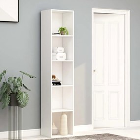 Libreria Bianca 40x30x189 Cm İn Legno Multistrato /