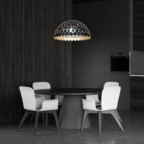 Lampadario a sospensione con filo LISA BLACK 1xE27/60W/230V