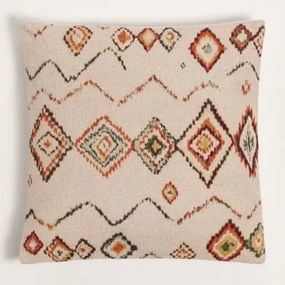 Cuscino quadrato in cotone (45x45 cm) Nilai Ethnic Colors - Sklum