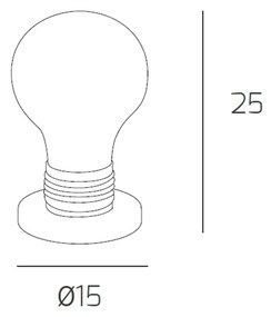 Lampada Da Scrivania Contemporanea Big Lamp Metallo Cromo Vetro Trasp 1 Luce E27