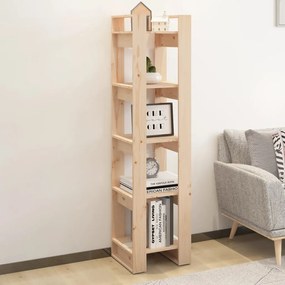 Libreria/divisorio 41x35x160 cm in legno massello di pino