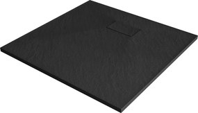 Mexen Hugo piatto doccia quadrato SMC 90 x 90 cm, nero - 42709090