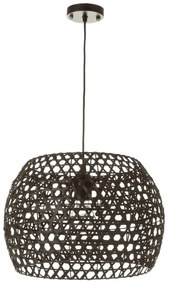 Lampada da soffitto in bambù nero con paralume in bambù ø 35 cm - Casa Selección