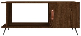 Tavolino da salotto rovere marrone 90x50x40cm legno multistrato