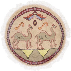 Agra Tappeto 50x50 (Indian) Annodato A Mano