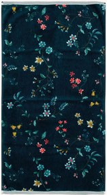 Asciugamano ospite in velluto e spugna di cotone Les Fleurs