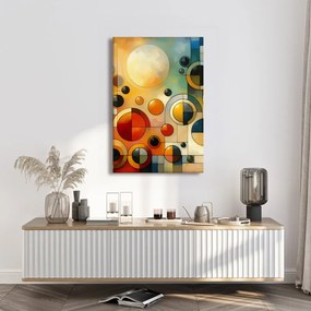 Quadro su tela – Astrazione con cerchi e colori