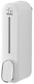 Dispenser sapone liquido a muro bianco da 350 ml con fissaggi inclusi