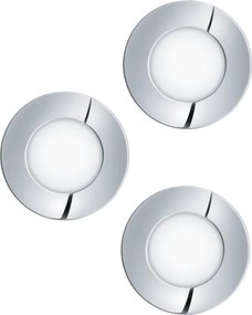 Eglo 98635 - Set da 3 lampade da bagno FUEVA LED/2,8W/230V IP44 cromato