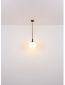 Globo 15548H1C - Lampadario a sospensione con filo MAXY 1xE27/60W/230V bianco/marrone