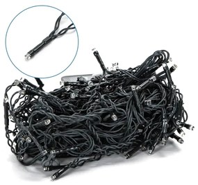 Aigostar - Catena di Natale solare a LED 100xLED/8 funzioni 8x0,6m IP65 bianco freddo