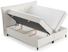 Letto boxspring crema con contenitore 180x200 cm Sinai - Maison de Rêve