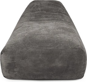 Puof a sacco marrone scuro con rivestimento in velluto a coste Snug Long 140 – SLOWDOWN