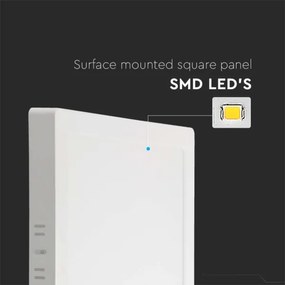 Plafoniera LED LED/18W/230V 6500K 21,4x21,4 cm bianco