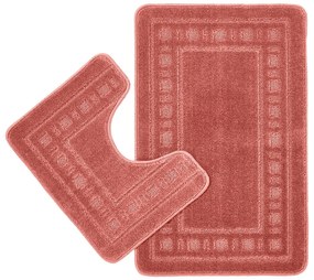 Set di tappetini per il bagno color terracotta 2 pz per WC 50x80 cm Armoni – Catherine Lansfield