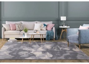 Tappeto in lana grigio 133x180 cm Cirrus - Agnella