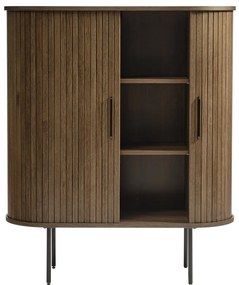 Credenza marrone effetto rovere 100x118 cm Nola - Unique Furniture