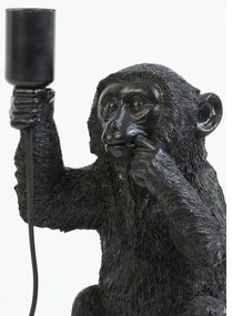 Lampada da tavolo nera (altezza 34 cm) Monkey - Light &amp; Living