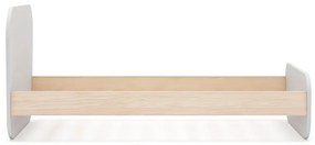 Letto da bambini bianco con effetto pino con rete inclusa 90x190 cm Esteban – Marckeric