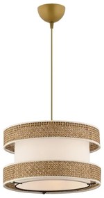 Lampadario con cavo HALO 1xE27/60W/230V crema/beige