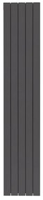 Radiatore acqua calda PRODIGE SUPERIOR in alluminio, 5 elementi, interasse 2000 mm, ardesia/slate-grey