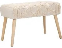 Panchetta in tessuto beige cm 66x34x42