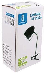 Aigostar -  Lampada da tavolo con morsetto 1xE27/11W/230V nero/cromo