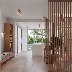 Sollux SL.1028 - Faretto da parete ZEKE 1xGU10/40W/230V rovere