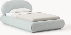 Letto singolo imbottito in bouclé Alba