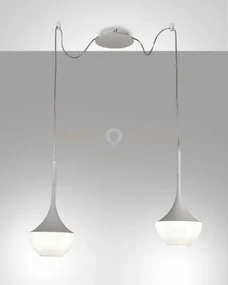 Apollo sospensione bianca 2 luce 3623-42-102