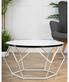 Tavolino DIAMOND 40x70 cm nero/bianco