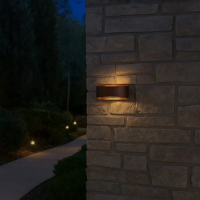 Rabalux 77180 - Applique da esterno LED GERLA LED/9W/230V IP54 marrone