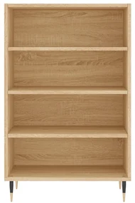 Credenza rovere sonoma 57x35x90 cm in legno multistrato