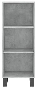 Credenza Grigio Cemento 34,5x32,5x90 cm in Legno Multistrato