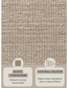 Tappeto rotondo color crema in iuta ø 200 cm Bouclé Jaipur – Hanse Home